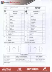 Протокол Севілья - Вільяреал 05.02.2017