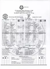 Протокол Поділля Хмельницький - Карпати Галич 15.11.2020