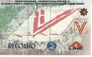 Квиток - Віченца - Альбінолеффе 13.05.2006