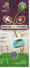 Квиток - Данія - Португалія 13.06.2012