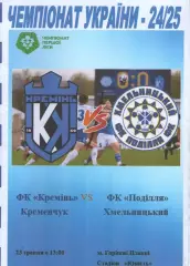 Кремінь Кременчук - Поділля Хмельницький 23.05.2025