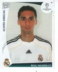 Наклейка PANINI Ліга чемпіонів 2009-10 № 163 Альваро Арбелоа Реал Мадрид Іспанія