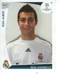 Наклейка PANINI Ліга чемпіонів 2009-10 № 162 Рауль Альбіоль Реал Мадрид Іспанія