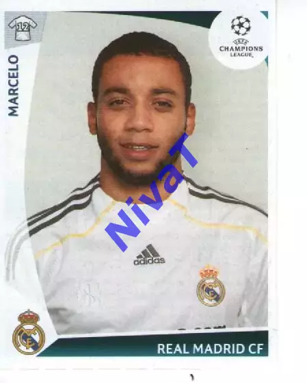 Наклейка PANINI Ліга чемпіонів 2009-10 № 164 Марсело Реал Мадрид Іспанія