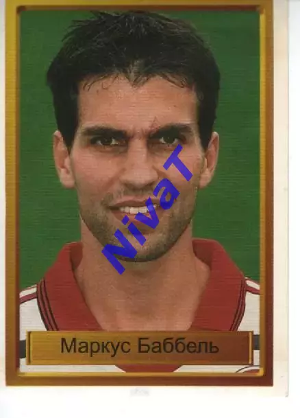 Наклейка - Легенди чемпіонів № 33 Маркус Баббель