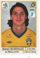 Наклейка PANINI Євро-2012 № 451 - Златан Ібрагімовіч Швеція