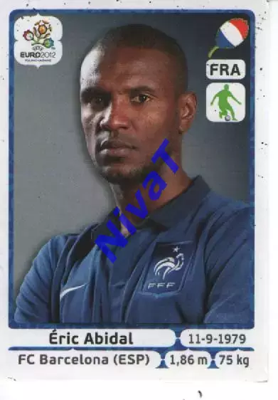 Наклейка PANINI Євро-2012 № 464 - Ерік Абідаль Франція