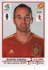 Наклейка PANINI Євро-2012 № 299 - Андреас Іньєста Іспанія