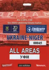 Бейдж - Україна - Нігер 22.05.2014