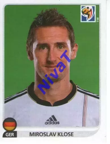 Наклейка PANINI Чемпіонат світу-2010 № 275 - Клозе Німеччина