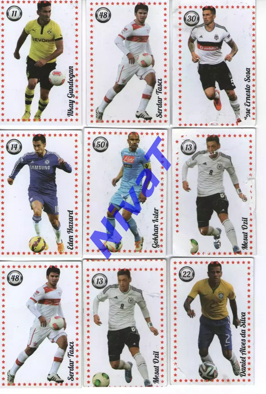 Карточки - Футбол - 15 штук