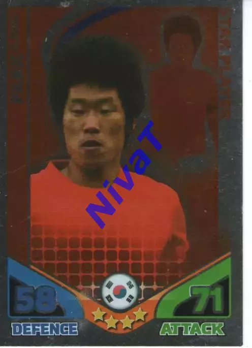 Карточки - Match Attax - Парк Джі Сунг Корея