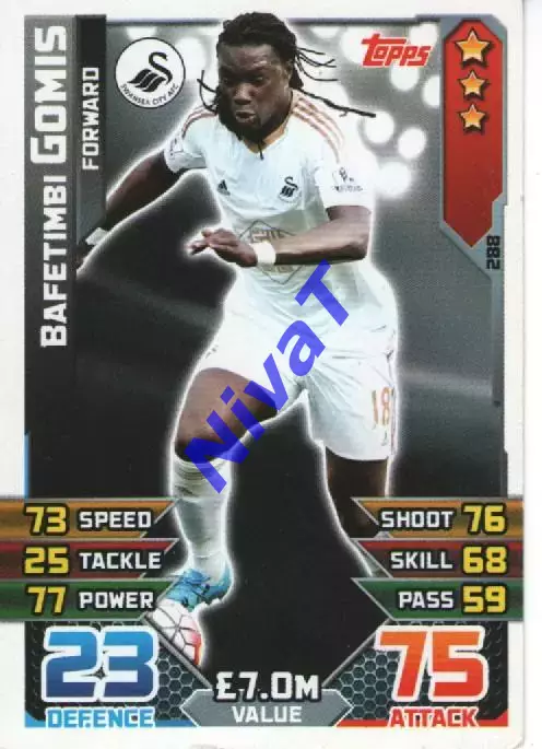 Карточки - Match Attax - Гоміс Суонзі