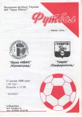 Зірка Кіровоград - Таврія Сімферополь 17.04.1996