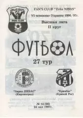 Зірка Кіровоград - Кривбас Кривий Ріг 24.05.1997 #2