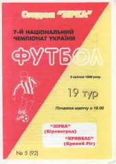 Зірка Кіровоград - Кривбас Кривий Ріг 06.04.1998