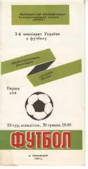 Поліграфтехніка Олександрія - Артанія Очаків 30.05.1994