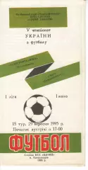 Поліграфтехніка Олександрія - Хімік Сєвєродонецьк 29.09.1995