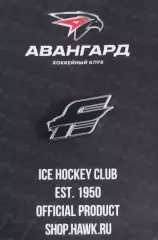 Значок. ХК Авангард Омск. Ретро. Чёрный