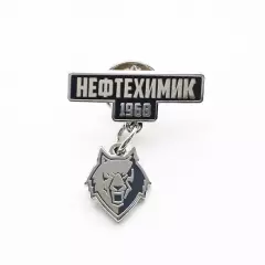Значок ХК Нефтехимик Нижнекамск. С подвеской