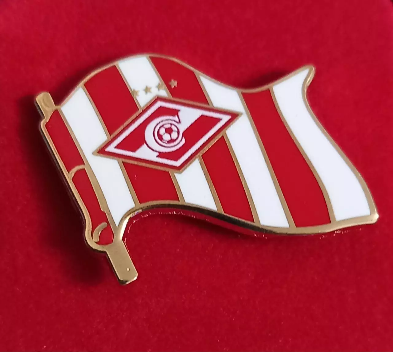 Значок ФК Спартак Москва. Флаг.