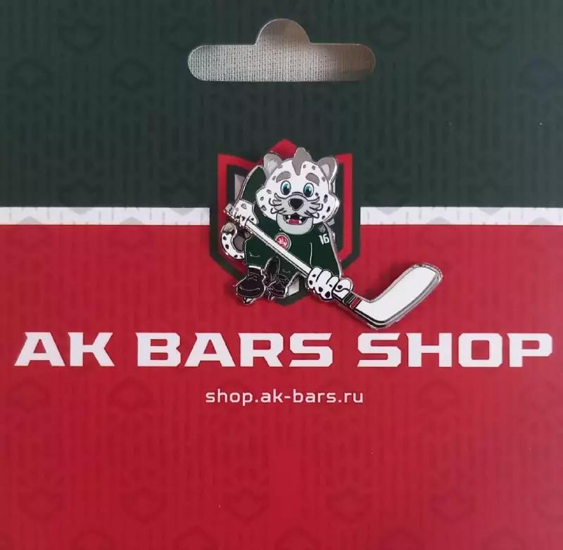 Значок ХК Ак Барс. Барсик.