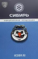 Значок ХК Сибирь Новосибирск. Снеговик