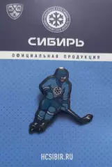 Значок ХК Сибирь Новосибирск. Хоккеист.