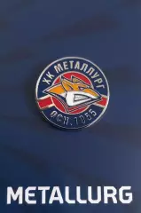 Значок ХК Металлург Магнитогорск. Круглый.