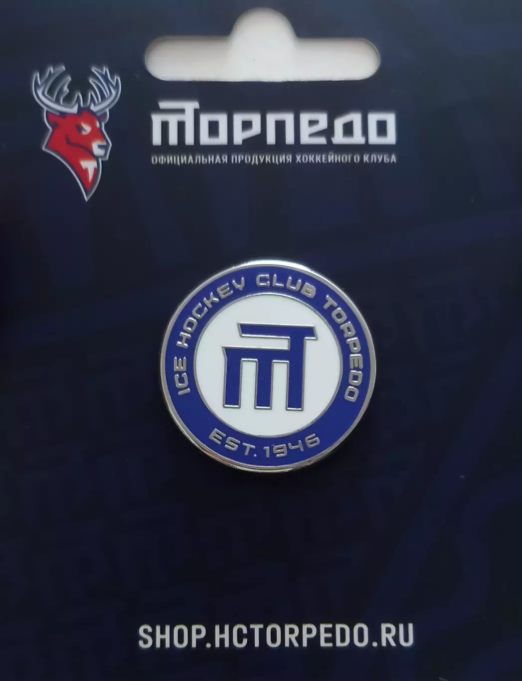 Значок ХК Торпедо Нижний Новгород. Круглый