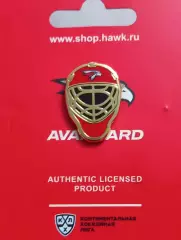 Значок ХК Авангард Омск. Шлем вратарский
