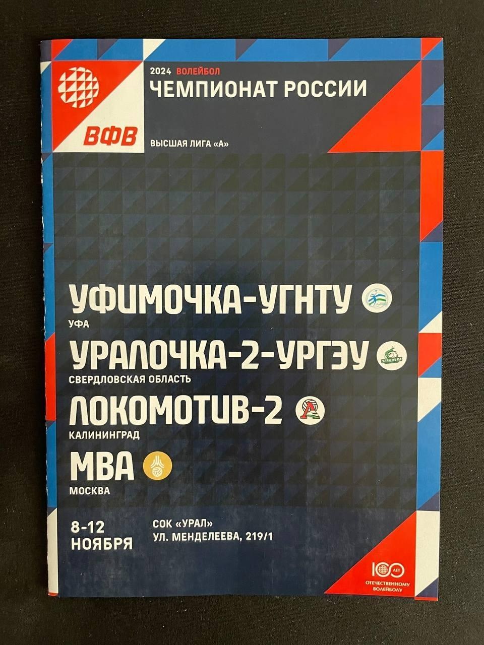 Уфимочка Уфа - Уралочка Екатеринбург, Локомотив Калининград, МВА Москва 2023