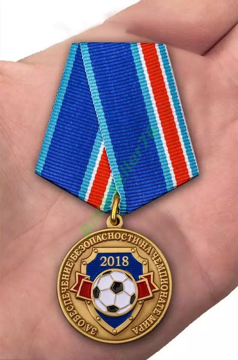 Медаль За обеспечение безопасности на Чемпионате мира 2018 по футболу с документ 7