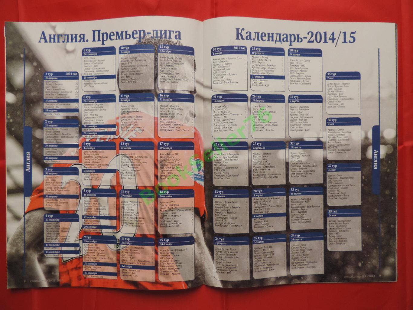 Еж-ик Футбол Спецвыпуск №11-12 2014, Еврокубки + Еврочемпионаты 2014/15, 32 стр. 7