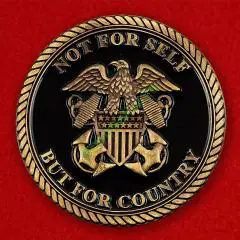 Челлендж коин Офицерам Медицинской лаборатории базы субмарин в Нью-Лондоне жетон