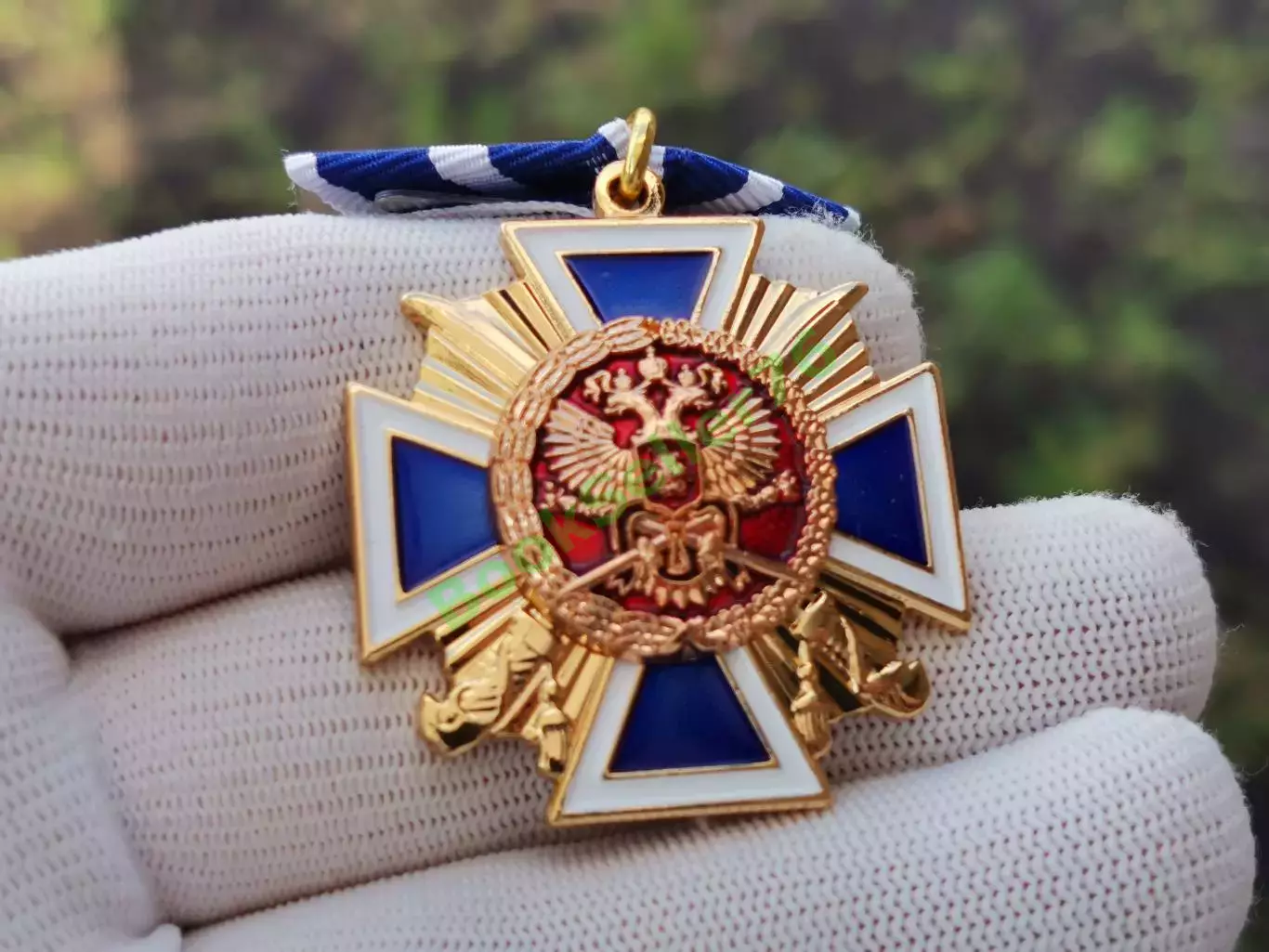 Медаль За заслуги перед казачеством 1 степени с удостоверением муляж 7