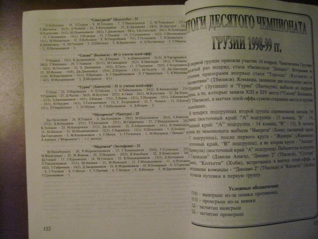 Ежегодник грузинского футбола 1999-2000. (ТИРАЖ - 250 экз) 4