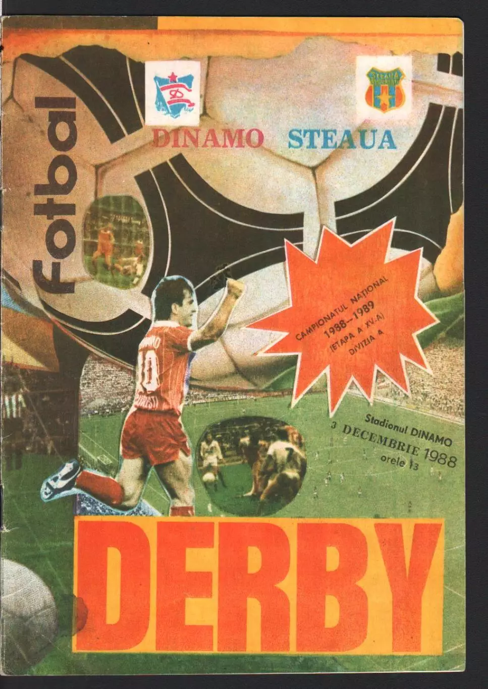 Динамо Бухарест - Стяуа 1988 чемпионат Румынии