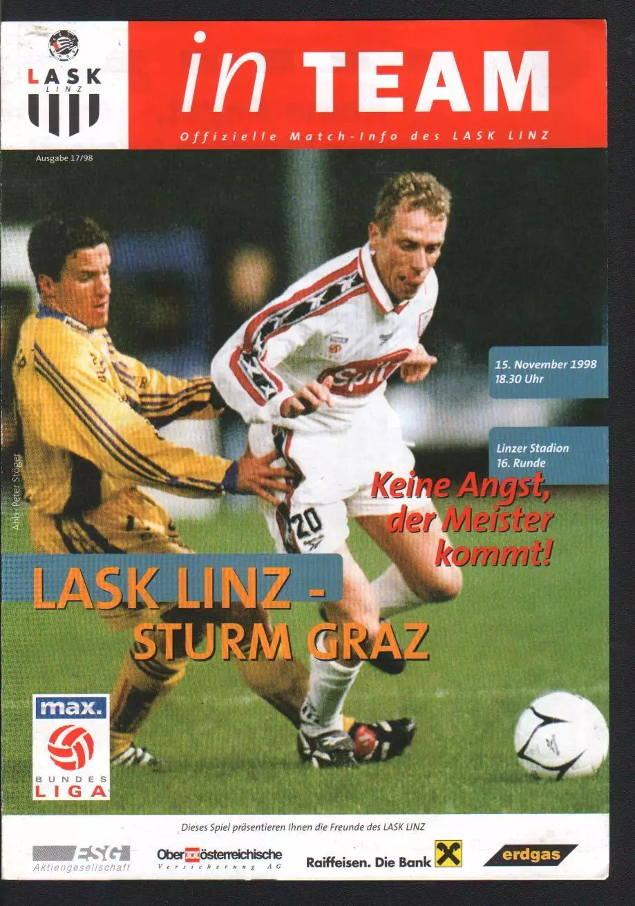 ЛАСК-Штурм 15.11.1998 чемпионат Австрии