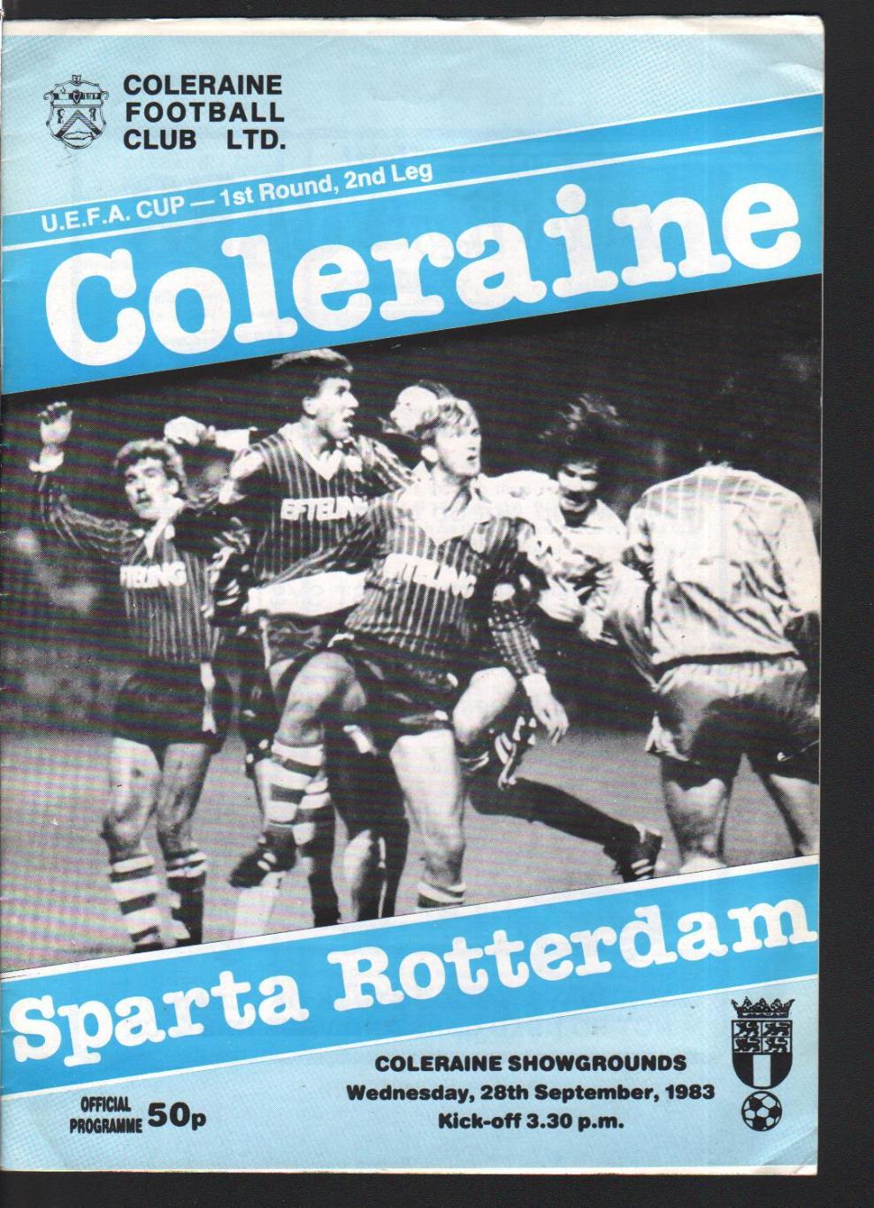 Колрейн - Спарта Роттердам 28.09.1983 Кубок УЕФА