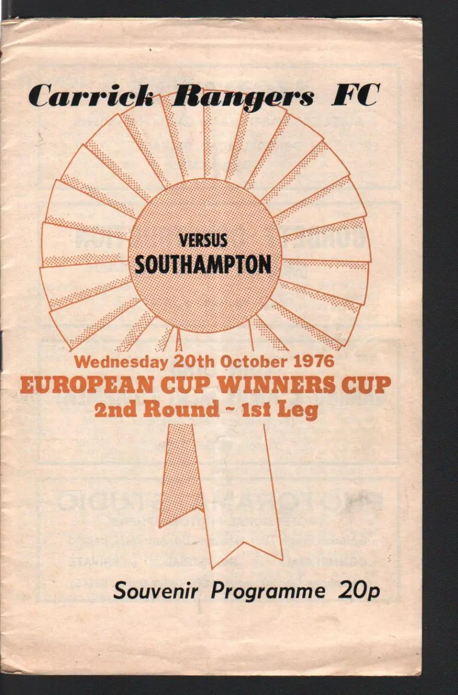 Карик - Саутгемптон 20.10.1976 Кубок Кубков