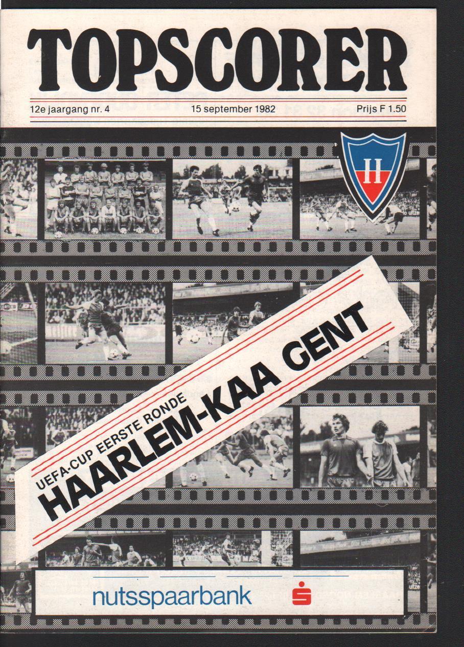 Хаарлем - Гент 15.09.1982 Кубок УЕФА