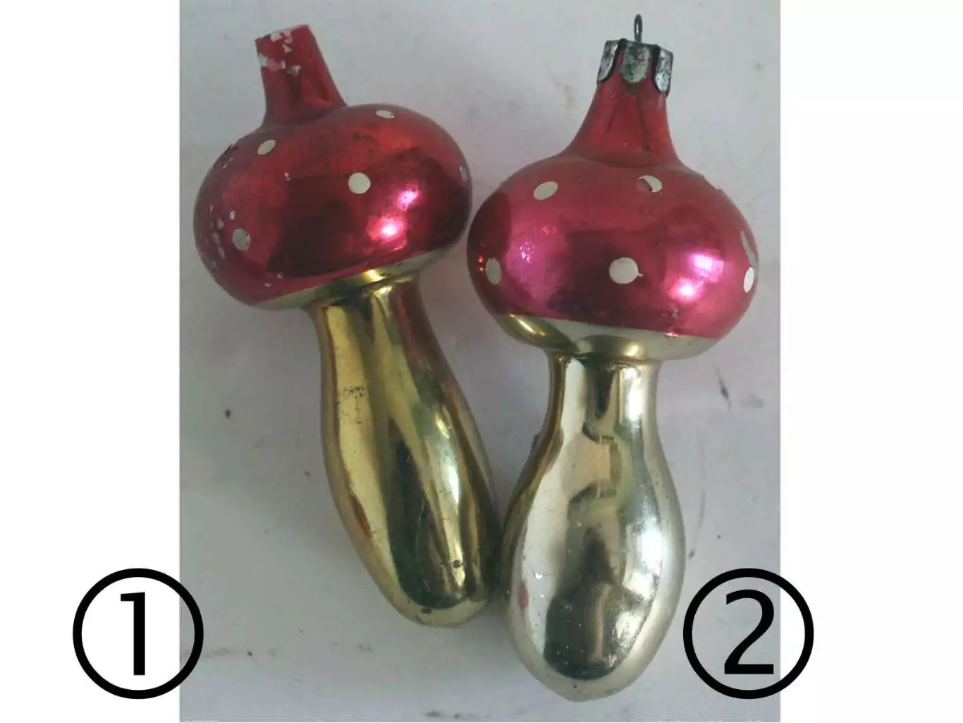 Ёлочные игрушки СССР грибочки 1