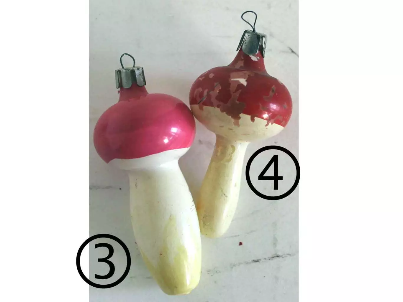 Ёлочные игрушки СССР грибочки 2