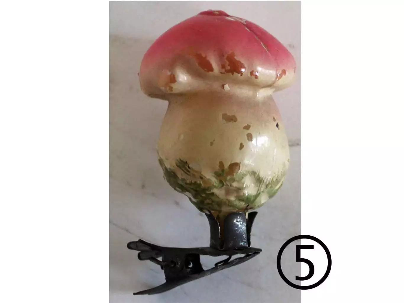 Ёлочные игрушки СССР грибочки 3