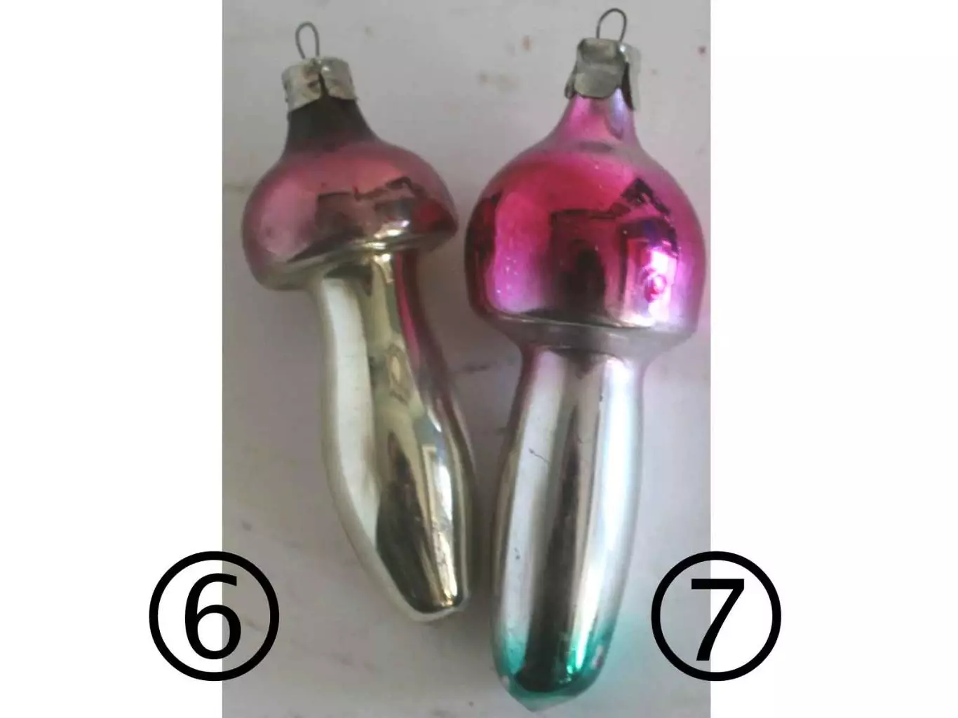 Ёлочные игрушки СССР грибочки 4