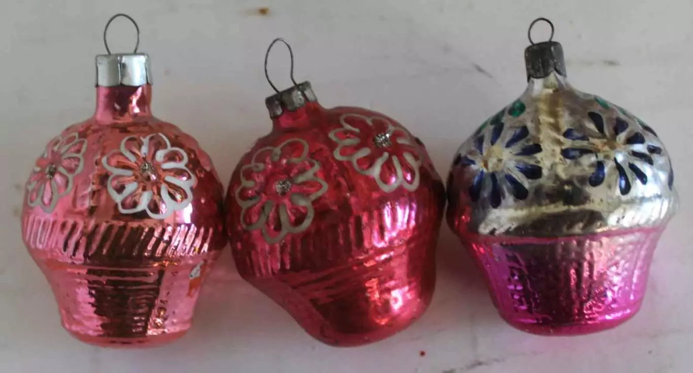 Ёлочные игрушки СССР корзинки 2