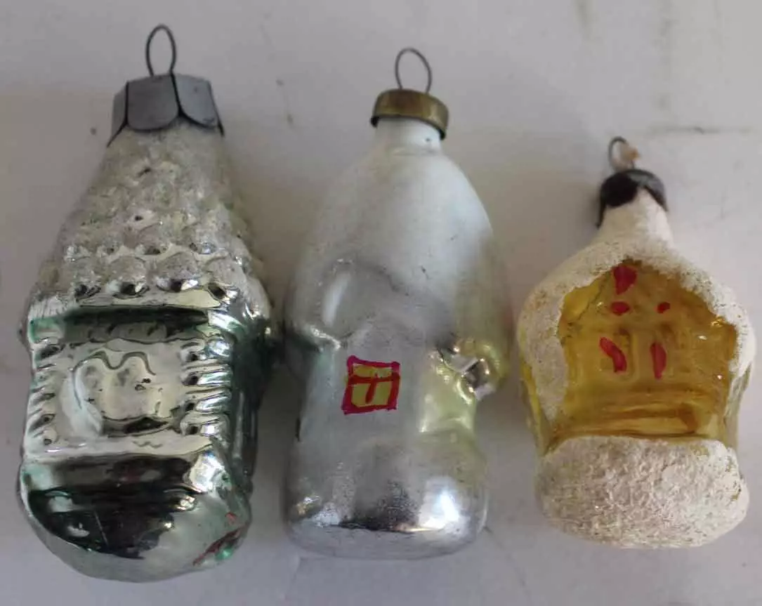 Ёлочные игрушки СССР домики 1