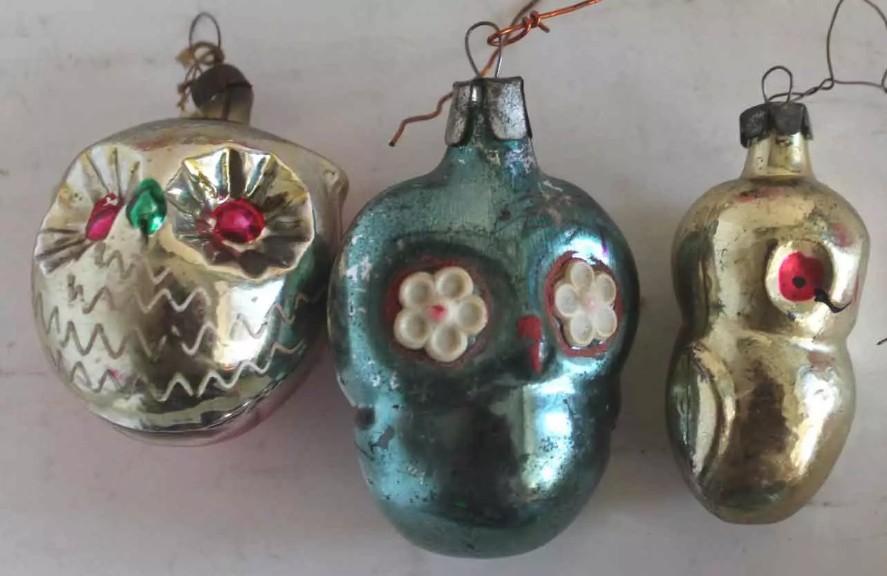 Ёлочные игрушки СССР сова 3