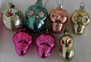 Ёлочные игрушки СССР сова